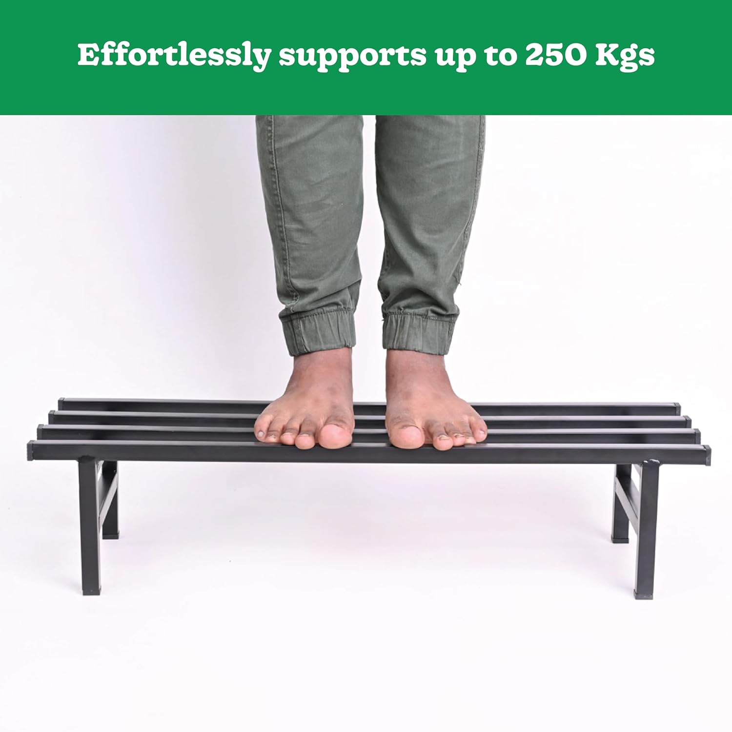 Agroshoppy Heavy-Duty Square Plant Stand (Set of 2) for Balcony, Home Decor, Indoor & Outdoor