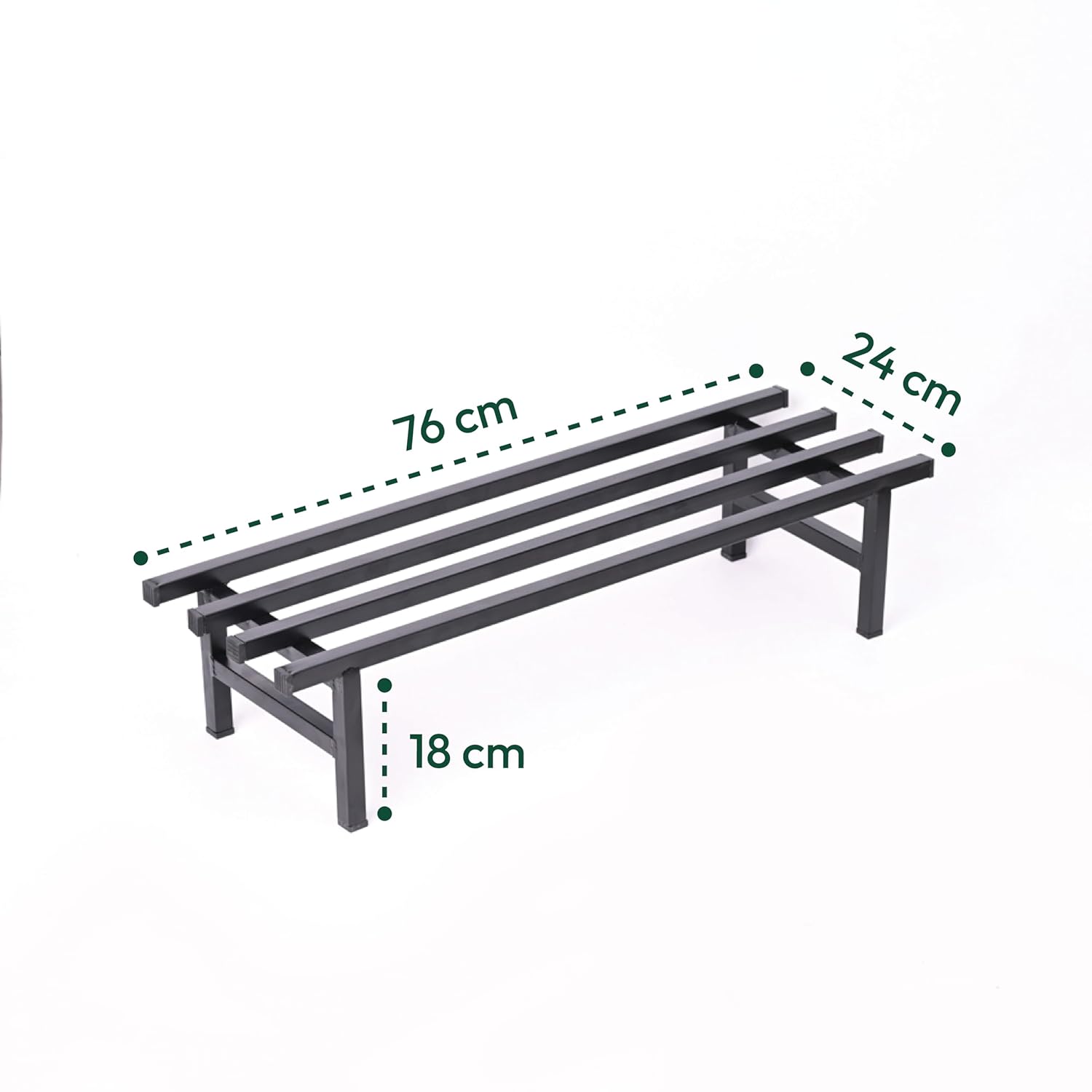 Agroshoppy Heavy-Duty Square Plant Stand (Set of 2) for Balcony, Home Decor, Indoor & Outdoor