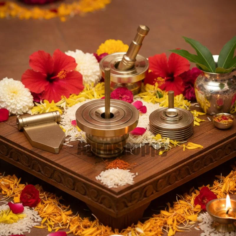 Gowri ma Pooja Set | Varalakshmi Pooja Set | Miniature Gowri Set for Pooja