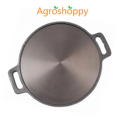 Cast Iron Combo Set: 10-Inch Kadai + 12-Inch Dosa Tawa + 10-Inch Fry Pan