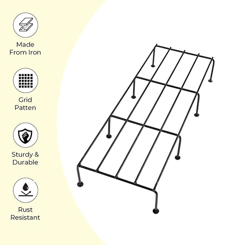 Set of 4 Plant Stands for Balcony, Living Room Stands for Outdoor & Indoor Plants(24 Inch)