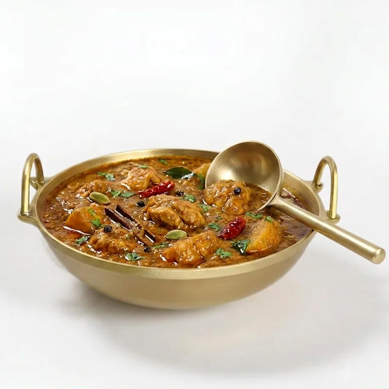 Bronze Kadai 8.5 Inch | Handmade Traditional Bronze Kadai | Agroshoppy