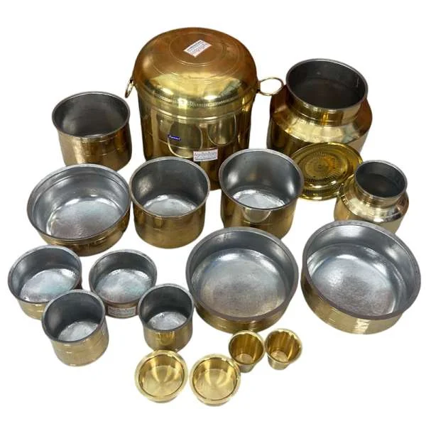 Rail Adukku Pathram Brass 18 Piece View 1