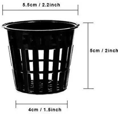 Net Pots 2 Inch 100% Food Safe | Hydroponics | Aeroponics | Aquaponics  (Pack of 50)