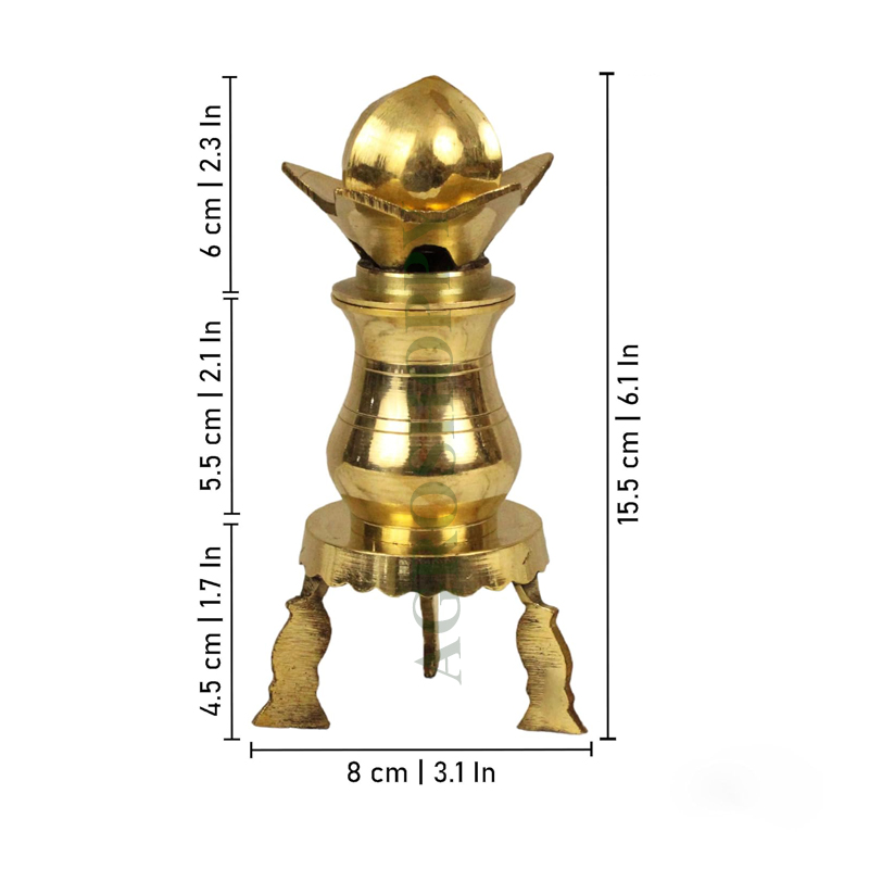 Brass Kalasam Set | Best for Pooja | Kalasam with chowki | Putrika Traditional Handcrafted - Agroshoppy