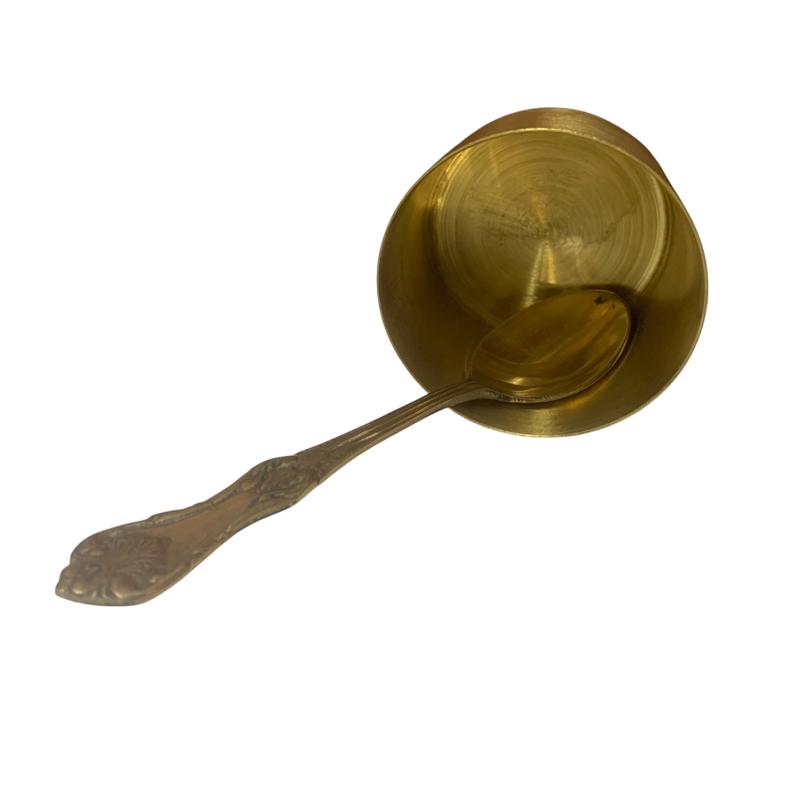 Brass Round Masala Box Height | Mandala Etching  - Agroshoppy