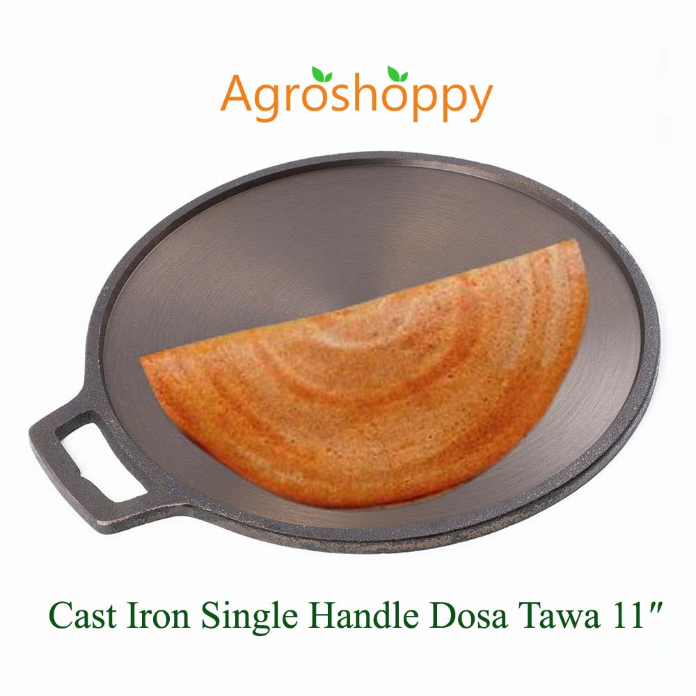 Cast Iron Single Handle Dosa Tawa 10.5 Inch - AG23