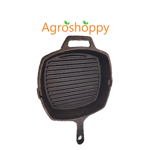 Cast Iron Grill Pan Long Handle