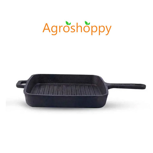 Cast Iron Grill Pan Long Handle