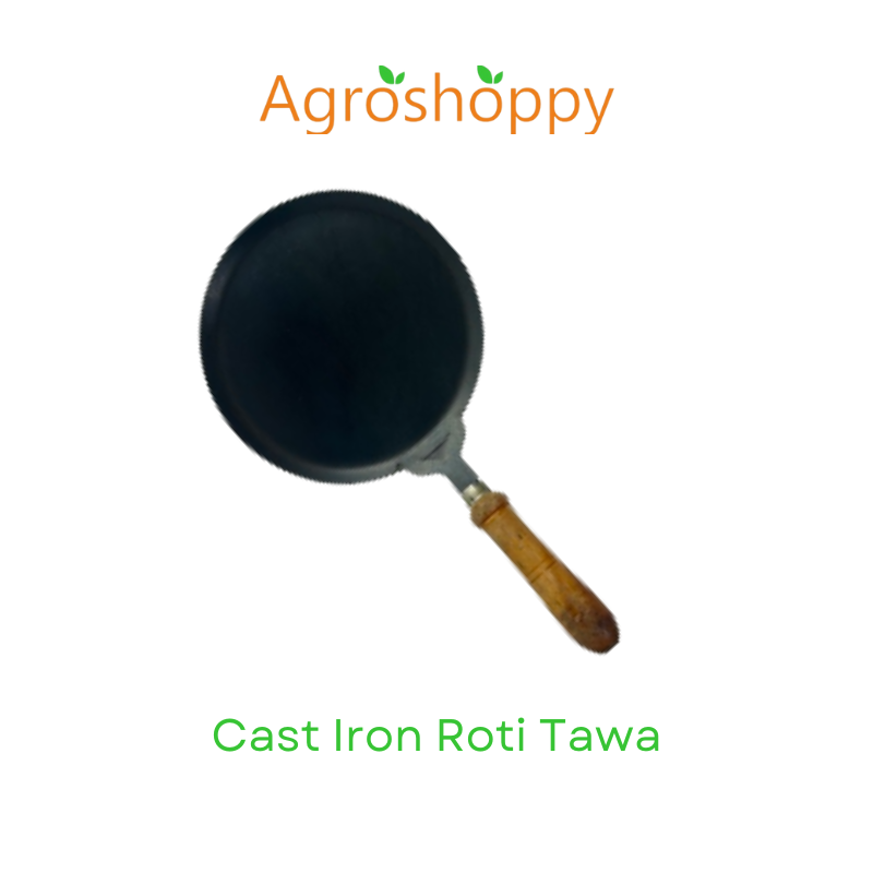 Cast iron Double Handle Dosa Tawa + Iron Roti Tawa 11 Inch